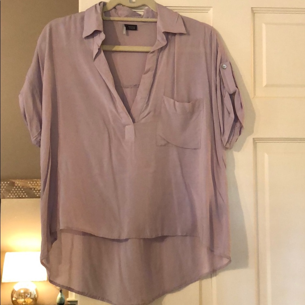 Sparkle & Fade purple collared top